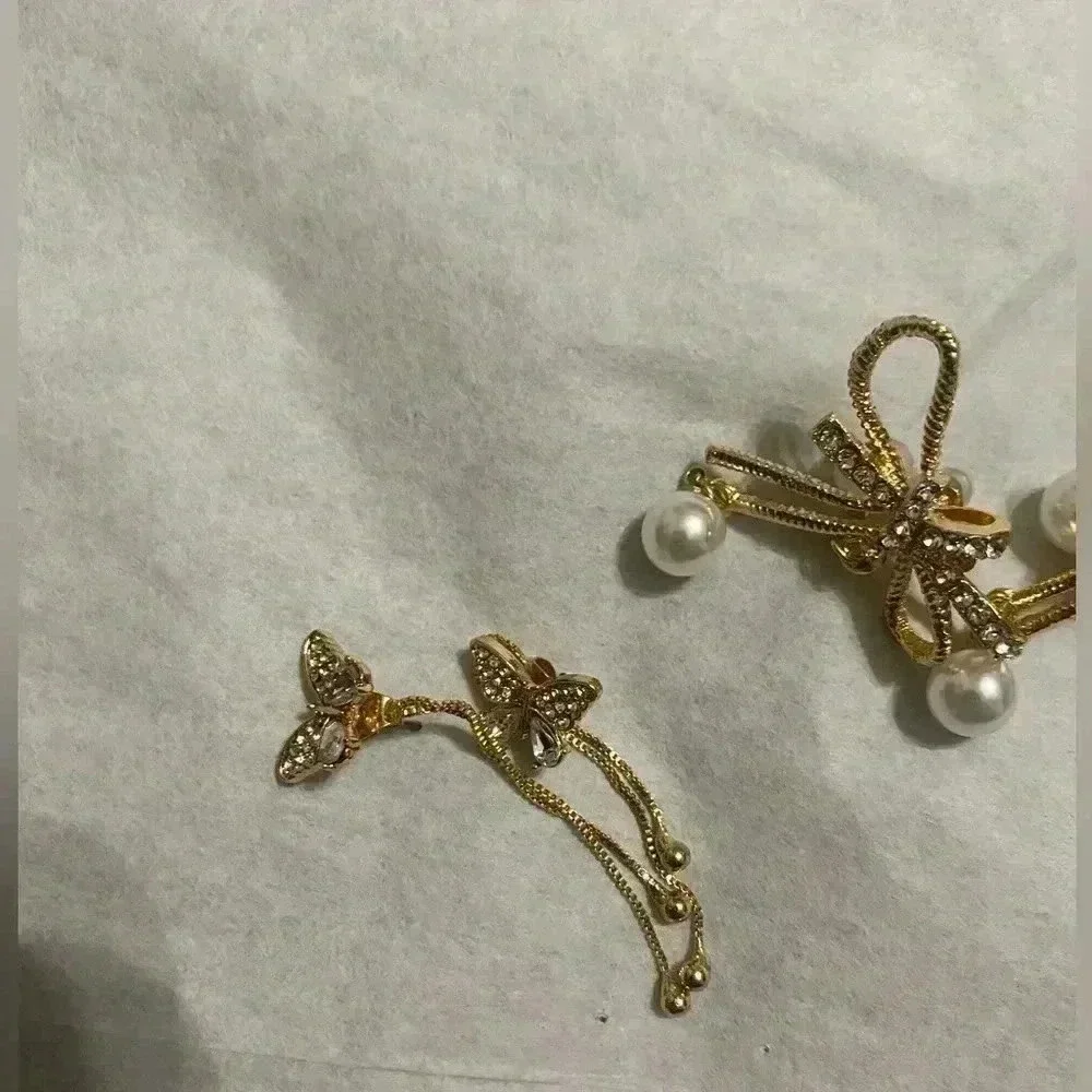 Gold & Crystal Earring Bundle